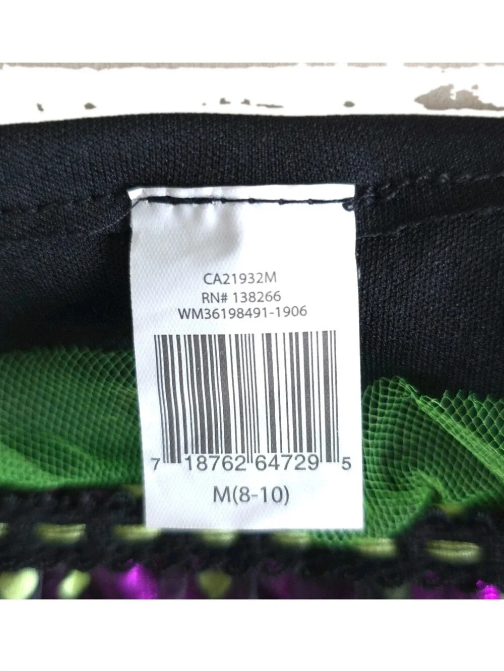 Goodmark Costume Girls Size 8-10 Witch Halloween Dress Hat Pretty Potion Medium